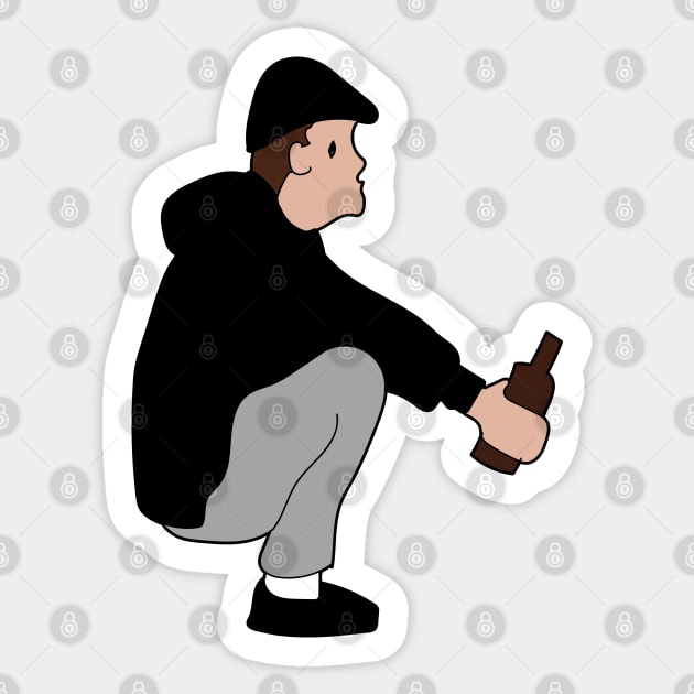 slav squat - gopnik Sticker by Slavstuff